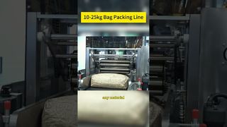 Vollautomatische Produktionslinie zur Palettierung von 10-25-kg-Sackverpackungen | Parameterumschaltung mit einem Klick