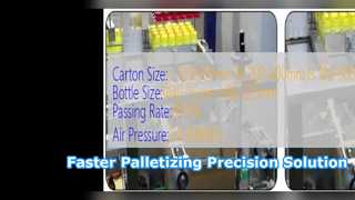 Automatische Palettierungsmaschine für abgefüllte Produkte
