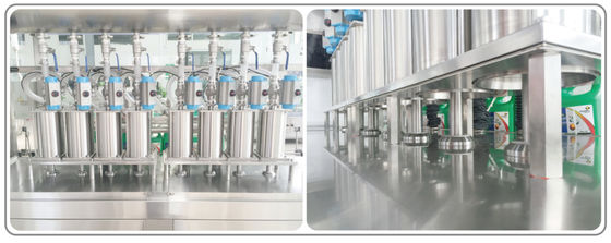 flüssige Füllmaschine-automatische Glas-Füllmaschine 1-5L des linearen Hauptkolben-4 6 8 10 12
