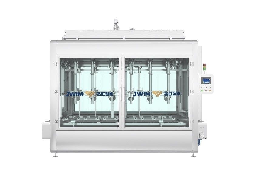 1000 1000 1400mm Pestizidfüllmaschine mit 220V 50HZ und Steuerung durch PLC-System für flüssige Fülllösungen
