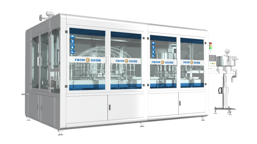 GX-16-12TS Hochgeschwindigkeits-Folge-Typ integrierte Füllkappenmaschine 10000BPH 380V 6KW