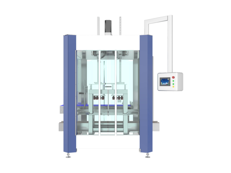 4-8 Gehäuse/Min KZ-2D automatische Doppelreihe-Verpackungsmaschine 380V 50Hz/4KW