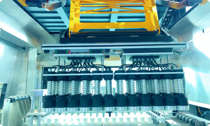 6-12 Kartons/Min KZJ-2AH Vollautomatische Manipulatorkartonverpackungsmaschine 380V 5,5KW