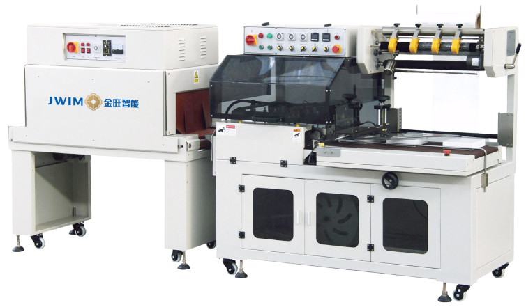 Vollautomatische L-förmige Wärmeschrumpfverpackungsmaschine BTA-450/450A+BM-500