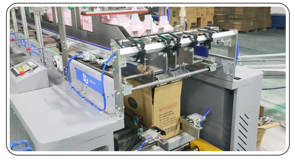DZ-D Drop Off Typ vollautomatische Kartonverpackungsmaschine 380V für Flaschenfüllleitung