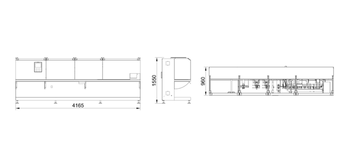 SUS304-Rahmen vollautomatische horizontale Rollenfilmbeutelmaschine für Pulver / Partikel