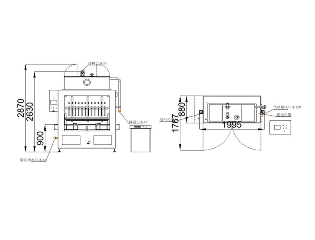 CDP-12E Mikrocomputer-Füllmaschine Einfache Integration in die Produktionslinie für nahtlose chemische Flüssigkeitsverpackungen