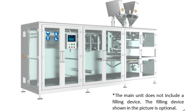Kolbenflüssigkeitsabfüllmaschine, die Beutelformung, Befüllung, Versiegelung und Fertigprodukttransport in einem System integriert