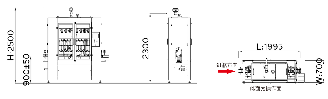 CDP-16A SPS-gesteuerte Mikrocomputer-Abfüllmaschine mit SUS304 Edelstahl und elektrischer Waagen-Gewichtsrückmeldung