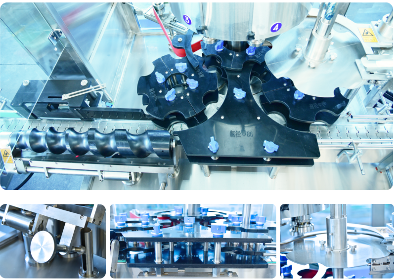 Pesticide Filling Machine Utilizing Rotary Structure And Cap Grabber Technology For Accurate And Fast Filling Operations