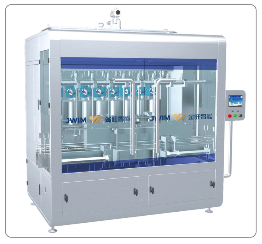 flüssige Füllmaschine-automatische Glas-Füllmaschine 1-5L des linearen Hauptkolben-4 6 8 10 12