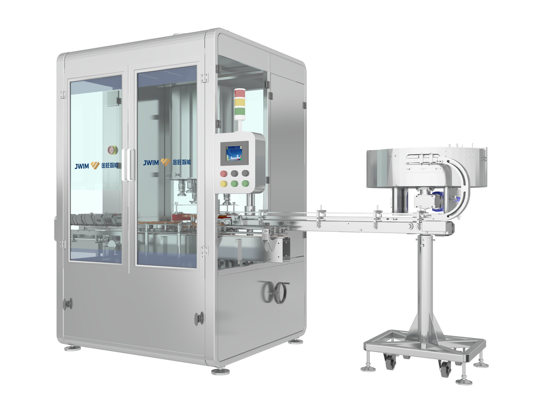 Maschine zur automatischen Verkleidung mit mehreren Kappen 100 ml-1L