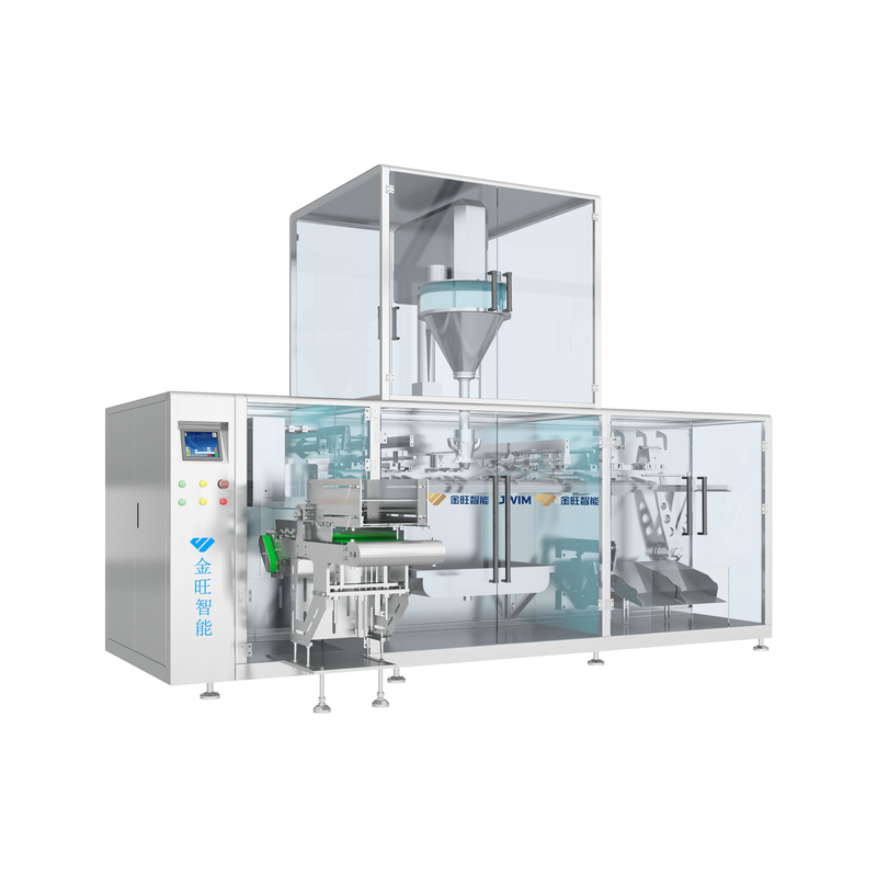 Festwasserlösliche Düngemittel automatische Pulverfüllung Horizontale vorgefertigte Taschenbeutel Verpackungsmaschine 100g-1000g