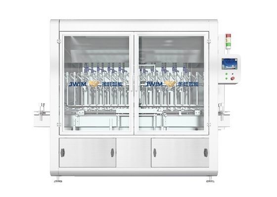 Hochgeschwindigkeit 100 ml Flasche 16 Füllköpfe Pestizid Kolben Chemische Flüssigkeitsfüllmaschine Schmierölfüllmaschine