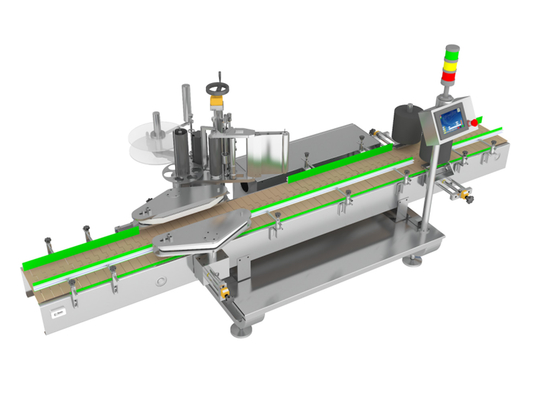 Quadratische und flache Flaschen TN-200LDS Einseitige selbstklebende Etikettiermaschine 5-30L Trommelfülllinie